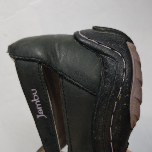 JAMBU Memory Foam Green Leather Sandals | Size 9M - Picture 12 of 13